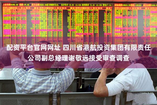 配资平台官网网址 四川省港航投资集团有限责任公司副总经理谢敬远接受审查调查